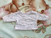 Kaftanik kopertowy bluza bluzka Petit Bateau 54 - 56 w kropki jak nowa nowy