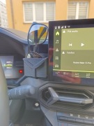 Etui uchwyt okulary Dacia Duster 3 – Wzór Y – Premium Zamsz