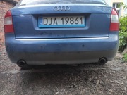 Zderzak tylny Audi A4 B6 Avant LZ5W PDC dwa kominy