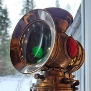 Zabytkowa lampa rowerowa STERLING  ( karbidowa )