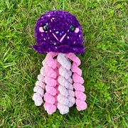 Meduza na szydełku, maskotka, pluszak.