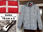 ciepła bluza kurtka z kapturem klatka 142 144 146 148 150 152 j. NOWA