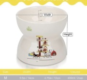 Ceramiczna Miska Podwyższona Slow Feeder – SuperDesign (Rozmiar M)