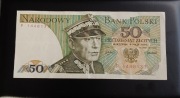Banknot 50 zł . 1975 r. Ser. P 1448133 Świerczewski 