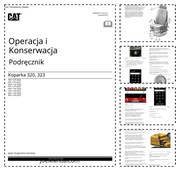 CAT Koparka 320 323 DTR Instrukcja Obsługi i Konserwacji