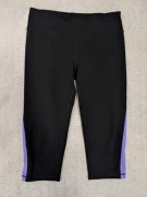 Czarne spodnie szorty legginsy sportowe Calvin Klein Performance 38