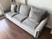 Sofa Basso Light Grey & Black