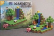 klocki magnetyczne 132 elementy plus figurki inspirowane gra Minecraft