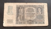 Stary banknot Polska 20 zł 1940 rok gubernia 