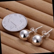 Kolczyki srebrne kuleczki 10 mm nowe 925