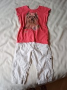 Zestaw spodnie H&M + bluzka ATUT r. 122