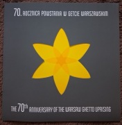 Folder z ark. 4455 i FDC 70. ROCZNICA POWSTANIA W GETCIE WARSZAWSKIM