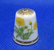 Naparstek Kolekcjonerski Porcelanowy Spode -  Kwiat Jaskier 