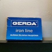 Kłódka Gerda KZZS 60, nowa, żeliwna, 3 klucze