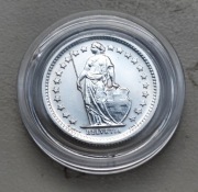 Szwajcaria 1/2 Franka 1967 r srebro 