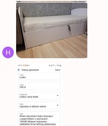 Łóżko dziecięce z materacem 