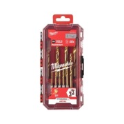 Wiertła do metalu HSS-G TIN RED HEX 3-10 mm (10 szt.) Milwaukee 4932493865
