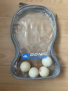 Stare oryginalne etui Donic Schildkrot + 4 piłeczki Shield z lat 80