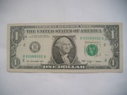 Banknot USA 1$ Dolar 2009 r. seria B