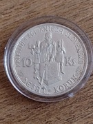 10 koron 1944 Słowacja, srebro, Ag 