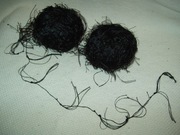 WŁÓCZKA SYNTETYCZNA - CZARNA - 50 g