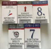 5 książek Stephen R. Covey 7 nawyków skutecznego działania i inne