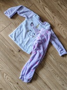 Piżama komplet dla dziewczynki jesień-zima jednorożec fioletowa 122-128