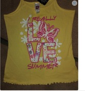 Top na ramiączka dla dziewczynki C&A 146/152 żółty