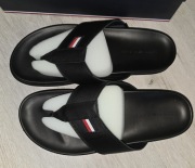Męskie skórzane japonki TOMMY HILFIGER r.43