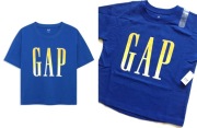 GAP koszulka crop | flokowane logo | kobalt | nowa | 10 11 lat