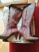 Kozaki skórzane Ryłko brązowe rozm. 39