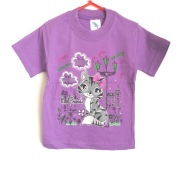 Bluzka t-shirt, rozm. 104, 3 lata, kotek, brokat