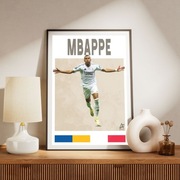 Kylian Mbappe - plakat A3 - Real Madryt