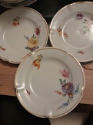 Porcelanowe trzy talerzyki sygnatura Meissen