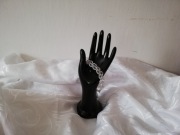 Bransoletka z kryształków, na lince