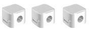 Organizer magnetyczny na kable biały - zestaw 3 sztuk