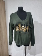 Sweterek bluza khaki 46  48
