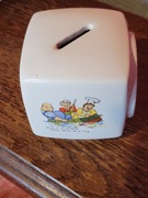 Stara Skarbonka angielska R Moss LTD piękne scenki