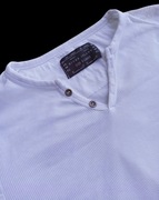 RIVER ISLAND oryginalny t-shirt, biała bluza slim fit rozmiar XL