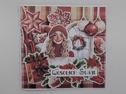 Kartka okolicznościowa na Boże Narodzenie rękodzieło 