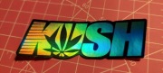 KUSH 420 WEED GRASS NAKLEJKA STICKERS