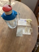 Mikser ręczny z szklanym dzbankiem PRL