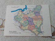 Pocztówka Polska mapa administracyjna 1938 (p8)
