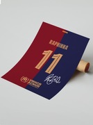 Plakat na ścianę A3 bez ramki Raphinia FC Barcelona 24/25