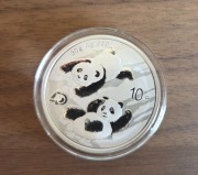 Chińska Panda 2022 1oz srebro, stan idealny