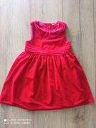 M&S sukienka welur kołnierzyk 98 2-3