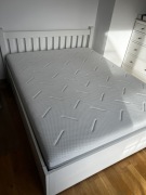 Łóżko dwuosobowe 160x200 IKEA + materac Jysk