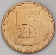 5 zł złotych 1979 r. - niski nakład: 5.097.500 szt