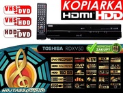 KOPIARKA z HDD i HDMI * Kopiuj VHS na DVD kasety na płyty Toshiba 100% SPR