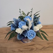 Flower box ze świec sojowych o zapachu piwonii